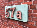 Hausnummer 3 D Patina
