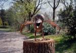 Groer Brillenrabe als Standrabe